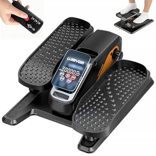 Under Desk Elliptical Machine Quiet Motorized Leg Exerciser with Smart Remote, 12-Speed Manual Programs Auto/3 Auto Programs LCD Display & Bidirectional Motion for Home/Office