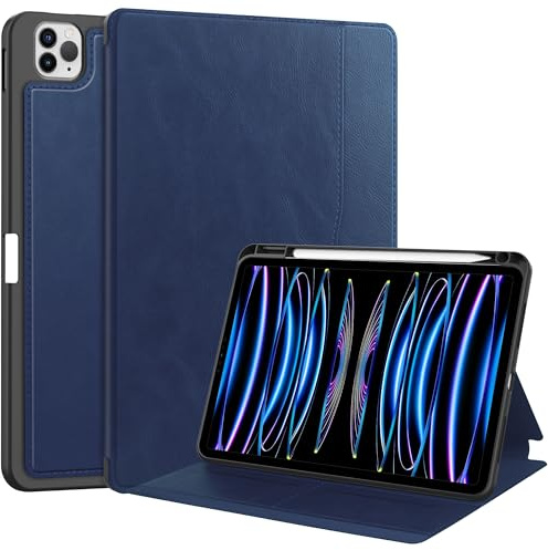 Lobwerk Schutzhülle für Apple iPad 10.2 2019/2020/2021, Pro 10.5 2017, Air 10.5 2019 (3.Gen) 10.5 Zoll Slim Case Etui mit Standfunktion und Auto Sleep/Wake Funktion