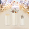 MEELRYD Hochzeit Karton Blumenständer Vasen, Blumen Vase Tische Zylinder Ständ Dekor Säulen-Display mit Acryldeckelfür Hochzeit, Verlobung, Geburtstag, Tischdekoration (3 Stücken)