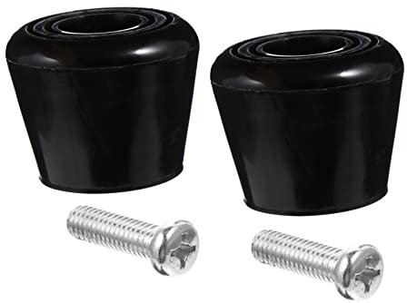 WHAMVOX Übungsbremskopf für Rollschuhe, 4 Stück, Pu, Schwarz