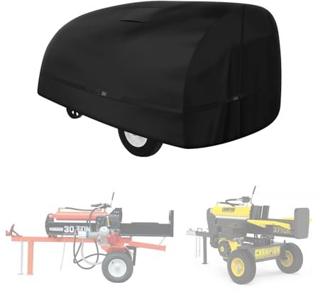 Cartist Log Splitter Cover Waterproof (94.5L X 49.6W X 41.7H) Suitable for 15-45 ton log splitter cover All Weather Protection Resistant to rain,snow,wind,UV wood splitter cover- black