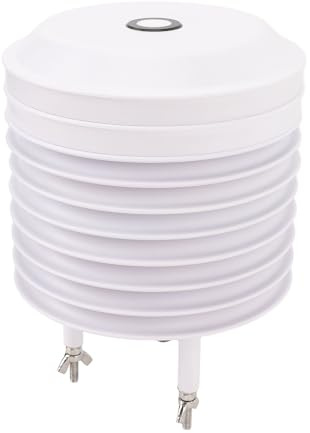 TOPINCN Boîte à Persiennes avec Capteur Météo, Thermomètre, Hygromètre et Hygromètre pour L'intérieur et L'extérieur, Matériau ABS, Alimentation électrique (YGC-BYX-M-KV-A1)