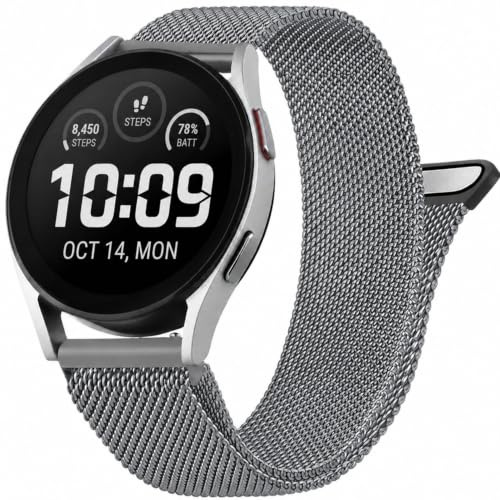ANDOFUZH Bracelet Magnétique en Acier Inoxydable pour Homme Femme, Réglable à Dégagement Rapide, Compatible Montres Connectées et Traditionnelles 14mm,16mm,18mm,20mm,22mm,24mm