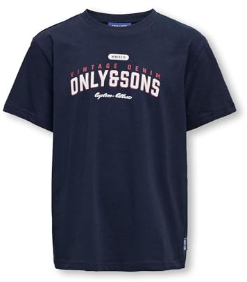 ONLY & SONS Jungen Osjlenny Life Reg Vintage Tee JRS Noos, Navy Blazer, 170-176 EU