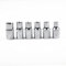 Lot de 6 douilles professionnelles 1/4 E E4-E10 Torx femelle en acier chromé pour boulons en étoile haute résistance