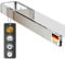 rtmr Premium Handtuchhalter - Chrom, zum Bohren/Schrankmontage, Gästehandtuchhalter aus Aluminium, 32 cm/Handtuchstange, platzsparend, Ideal für Bad & Gäste-WC
