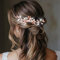Evlry Braut Hochzeit Haarkämme Kristall Blume Haarklammern Perlen Haarschmuck für Frauen und Mädchen