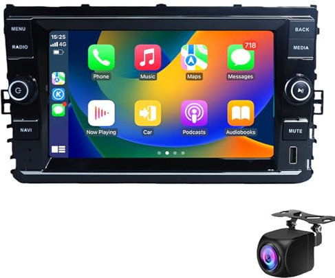 Android 2 Din Car Stereo Para Vo-lkswagen 2019-2021 Passat B Con Carplay Inalámbrico Android Auto Radio Con Pantalla Táctil De 8 Pulgadas Wi-Fi GPS Mirror Link USB AUX EQ RDS FM Radio Cáma(Size:M800S)