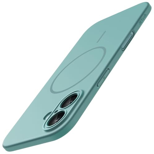 JETech Magnetic Slim Case for iPhone 16, Teal | Compatible with MagSafe, Camera Lens Protection, Ultra-Thin Matte Finish, Lightweight Design, Minimalist Style