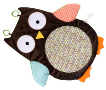 Eulen Krabbelmatte für Babys, Rutschfest, Polyester, 1 Stück | Bodenmatte fürs Wohnzimmer, Krabbelmatte für Kinder, für Jungen und Mädchen Zufällige Farbe