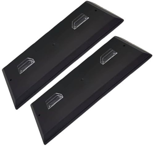 BRIGHTFUFU Motorcycle Model Display Stands Base Black 2pcs for Workbench | Plastic Pair, Supports Models and Small Tools, Tidy Rack for Desktop Use, Compact Black Finish