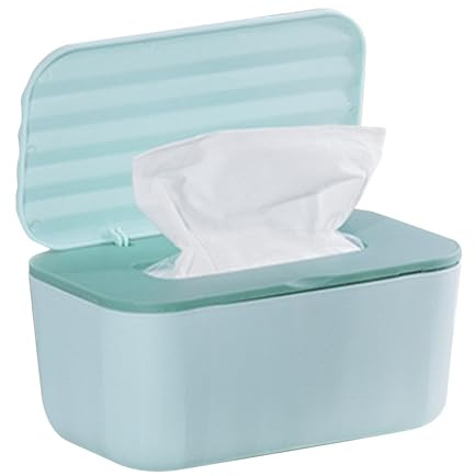 Distributeur de lingettes pour bébé, boîte à lingettes humides scellées avec couvercle, grande capacité, étanche à la poussière | Boîte de papier toilette humide rechargeable pour couches de bébé