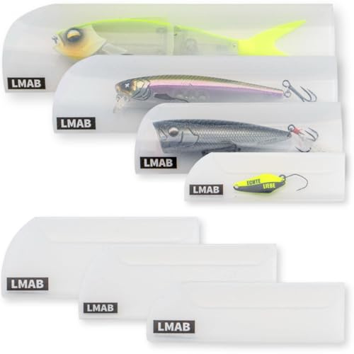 LMAB Lure Sleeve - Ködertasche für Angelköder, Aufbewahrung für Angel-Zubehör, Hakenschutz - S | 4.5 x 11 cm | 10 Stck.