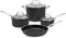 Cuisinart 66-7P1 Chef's Classic - Juego de utensilios de cocina antiadherentes anodizados duros de 7 piezas, color negro