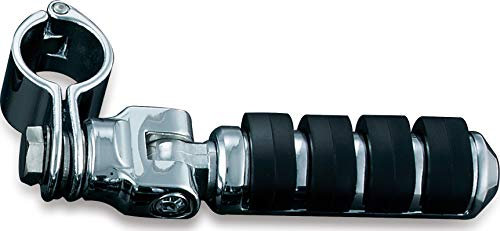 Kuryakyn 8032 Motorcycle Foot Control Component: Small ISO Pegs with Mounts and Magnum Quick Clamps for 1-1/4 Engine Guards or Tubing, Chrome, 1 Pair