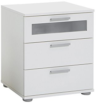 FMD Möbel, 616-002 Jack 2 Nachttisch, spanplatte, weiß, maße 45.0 x 53,5 x 38.0 cm (BHT)