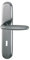 HOPPE Türgriff (Langschild) duraplus Verona, Aluminium stahl für innen, Bad/WC-Garnitur, m.Olive