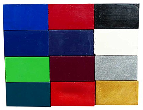 CREATIVE Encaustic Wachsfarben, Sortiment Atlantis, 12 Wachsblöckchen