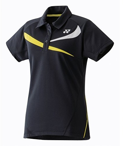 YONEX 20240EX Badminton Damen Poloshirt, Schwarz, M