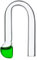 Q-Grow CO2 Dauertest Aquarium, inkl. hochwertige 15 ml Testflüssigkeit, HangOn Checker CO2 Test Aquarium, CO2 Tester - Nano