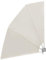 vidaXL Toldo Lateral de Balcón Plegable Lona de Sombra Pantalla de Terraza Crema 210x210 cm