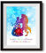 Uhomate Prinzessin Belle Die Schöne und das Biest, Leinwanddruck, Wandkunst, inspirierende Zitate, Wanddekoration, Wohnzimmer, Schlafzimmer, Badezimmer, C019 (20,3 x 25,4 cm)