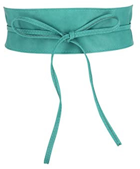 FASHIONGEN - Damen gürtel, Taillengürtel, Bindgürtel, Obi gürtel MICA - Wasser Blau, 2XL