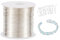 NBEADS 26 Gauge 0.4mm Copper Wire, 38m Jewellery Wire Silver Plated Copper Beading Metal Wire for Jewelry Crafts Stringing Model Making Gardening Wrapping