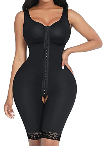 FeelinGirl Body Femme Gainant Gaine Amincissante Ventre Plat Combinaison Body Sculptant Gainante Gaine Haute Serre Taille Femme(Noir,4XL)