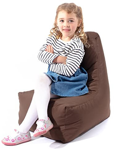 HH Home Hut Kids Bean Bag Chair Gaming Chair Beanbag Indoor & Outdoor Garden Big Arm Chair (Brown)