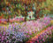 1art1 Claude Monet Poster Der Garten des Künstlers In Giverny, 1900 Bilder Leinwand-Bild Auf Keilrahmen | XXL-Wandbild Poster Kunstdruck Als Leinwandbild 50x40 cm