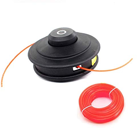 HURI Trimmerkopf Mähkopf Fadenspule mit Faden für Demon RQ580 / RQ520 / RQ430 / RQ415 / QR430 / QR415 Motorsense