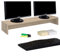 IDIMEX Support d'écran d'ordinateur Screen, réhausseur pour Deux moniteurs ou Un Grand écran Dimensions 100 x 15 x 27 cm, en mélaminé décor chêne Sonoma