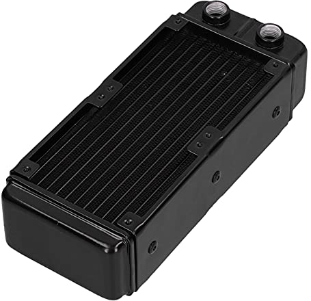 Zunate Radiatore di Raffreddamento Ad Acqua, 12 Tubi Mini Alluminio Computer Scarico di Raffreddamento Ad Acqua Scambiatore di Calore Radiatore Drone Piccolo Raffreddamento a Liquido Dissipazione