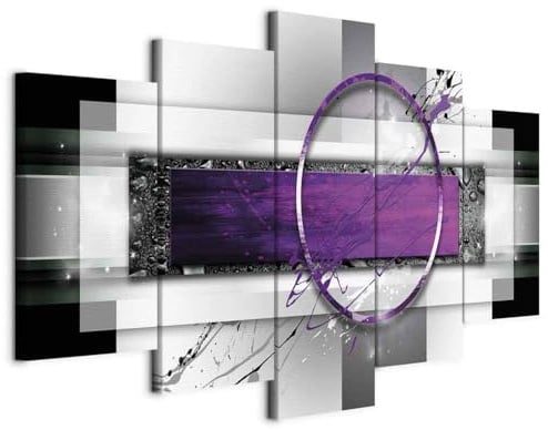 B&D XXL - Akustikbild Akustikschaumstoff, 225x112 cm, 5-teilig, Wohnzimmer | Verbessert Raumakustik, reduziert Hall, ideal fürs Büro oder Wohnzimmer, hochwertige Verarbeitung, schnelle Montage, stilvoll