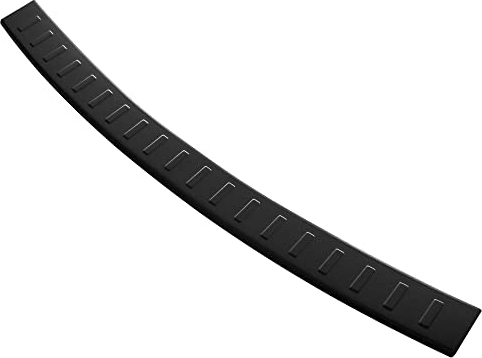 Aroba AR1109-PB Edelstahl Schwarz Pulverbeschichtet Ladekantenschutz kompatibel mit Volkswagen Sharan BJ. 8.2010-10.2022 passgenau Abkantung Farbe Schwarz