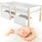 GBHJJ Hausbett Kinderbett Jugendbett, Kinder-Einzelbett mit Schubladen, Bettrahmen aus massivem Kiefernholz, Baumhaus-Himmelbett für Kinder, Mädchen und Jungen (Weiß)