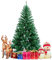 Ikodm Weihnachtsbaum Künstlich 150CM, Tannenbaum Künstlich mit Metallständer, Christbaum Tree PVC Nadeln 350 Spitzen, Künstliche Weihnachtsbäume für Zuhause, Büro (Grün)