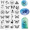 craspire Transparente Schmetterlingsstempel