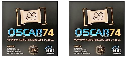 MAUQI Oscar 74 Filtro Anticalcare Compatibile con Tutte le Macchine da Caffè Nespresso, DeLonghi, Lavazza, Bialetti (2pz)