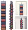 54-Zoll-Legging-Aufbewahrungs-Organizer, Platzsparender Hängender Schrank-Organizer mit 20 Rollenfächern, Tragbare Schränke, Rollenhalter, Faltbarer Leggings-Organizer für Yoga-Hosen, Handtücher, Hemd