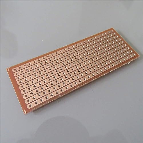 10stk 2.5X6.4cm Streifenraster Veroboard Stripboard print Prototype Paper PCB Platine Leiterplatte Universal Experiment Matrix Circuit Board Bakelite…