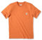 Carhartt Relaxed Fit Heavyweight Short Sleeve T-shirt K87 with Pocket for Men, Orange, L