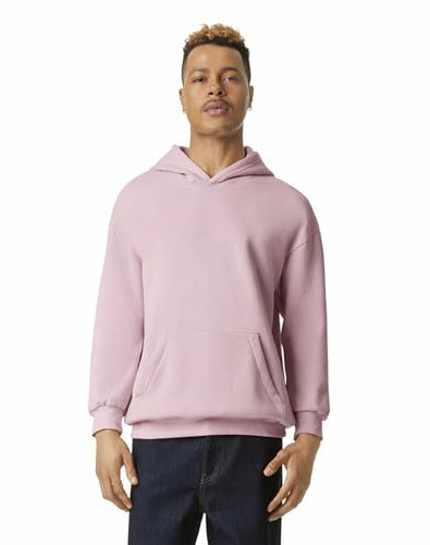 American Apparel Reflex Grf498aa Sweat à Capuche en Polaire Sweatshirt, Rose poudré, XXL Mixte