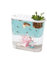 Aquarium Aquarium Kleine Mikrolandschaft Transparentes Aquarium Großes ökologisches Aquascape-Haus mit Deckel Desktop Oval kann mit Wasserpflanzen bepflanzt Werden Aquarien (Size : L)