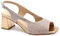 Cinzia Soft 24107 Sandales Femme Rose poudré avec Talon à Bride pailletée 40