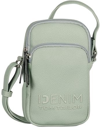 TOM TAILOR Denim Maxime Damen Handytasche Umhängetasche Mittelgroß Mint Grün
