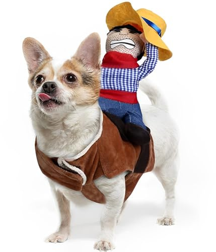 CUEMOON Halloween Haustiere Cosplay Kostüme,Killer Doll Fancy Dress Up Spooky Outfit, für Halloween Party Hundekleidung Outfit für Katze und Hunde ,M