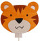Clevere Kids Kinder Wandlampe Alle Meine Tiere Holz Handarbeit A++ (Tiger)