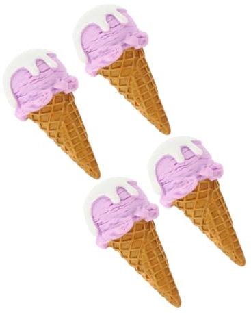 HAWILLOSCH Your Display 4er-Pack Lebensechte Mini-eistüten Für Party-Shop Und Foto-Dekorationen